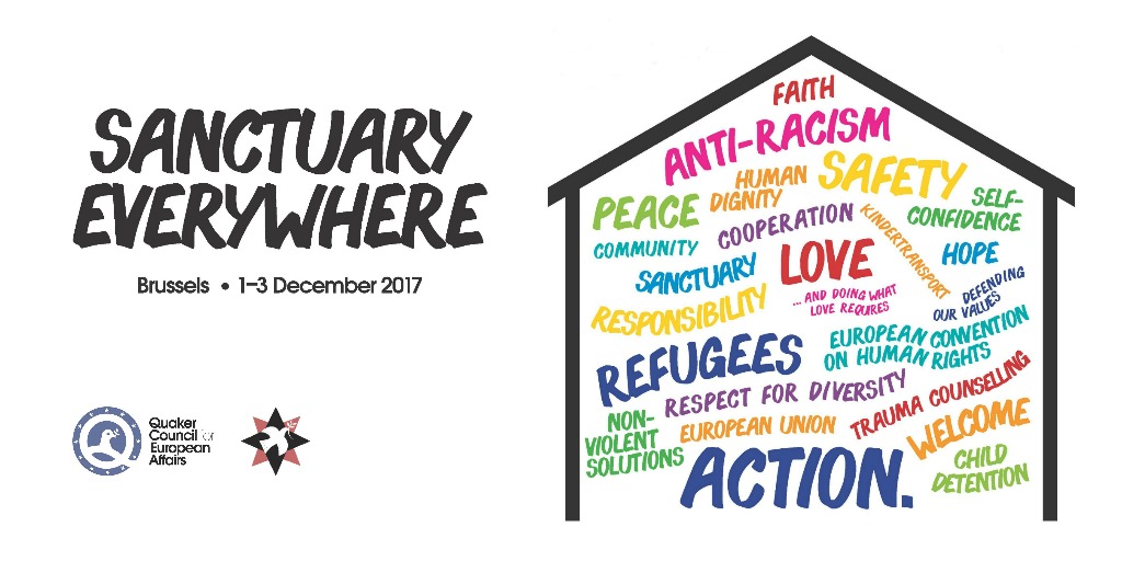 A house with words about sanctuary in it