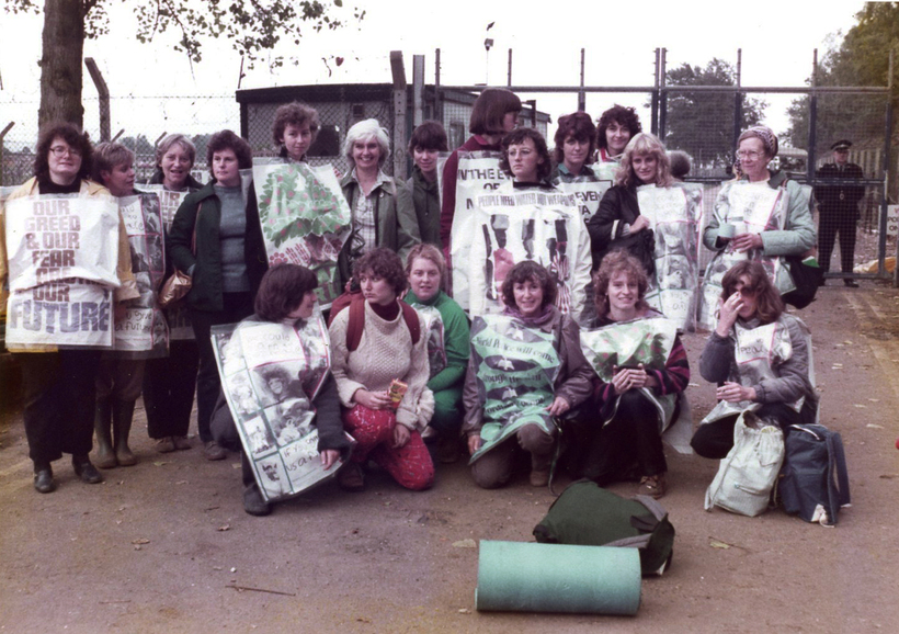 Quakers at Greenham Common. "Women waiting, watching, just being there, behaving as if peace were possible, living our dream of the future now."*