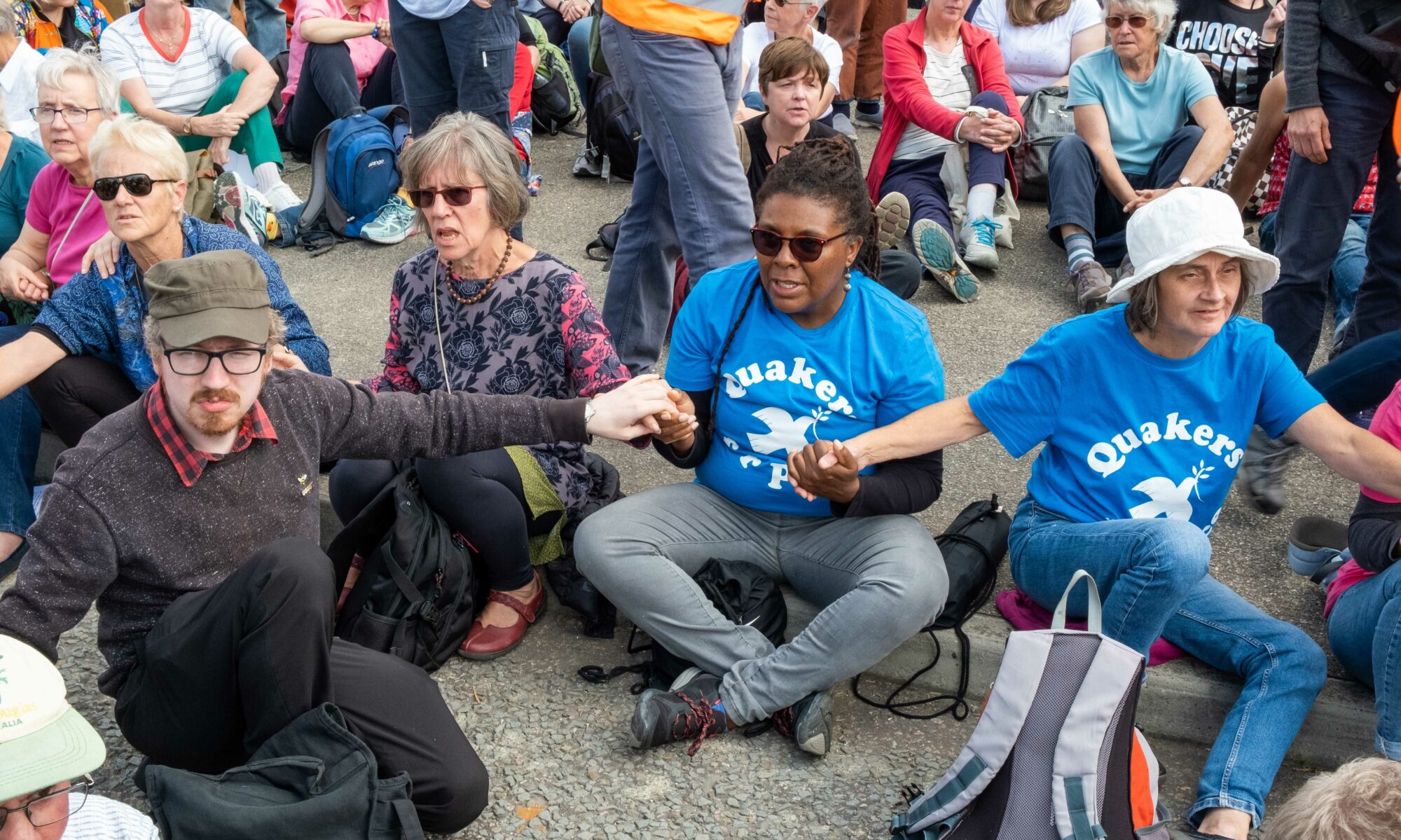 Friends resisting DSEI arms fair. Creator: guymorgan58@gmail.com  Copyright: GUY MORGAN