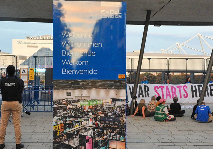 The vast sums spent on arms serve to fuel wars and repression around the globe. Image: Michael Preston for Quakers in Britain