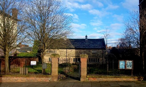Handsome building with preserved historical fittings and furnishings.